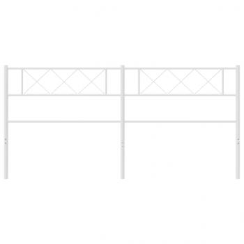 Kopfteil Metall Weiß 180 cm