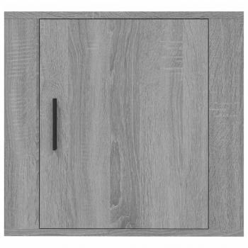 Wand-Nachttisch Grau Sonoma 50x30x47 cm