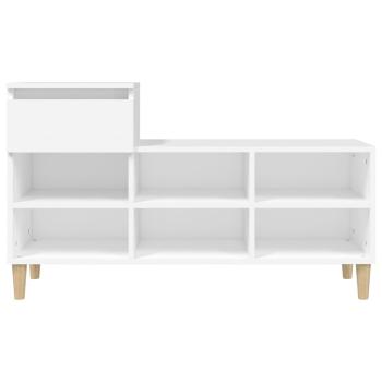 Schuhregal Weiß 102x36x60 cm Holzwerkstoff