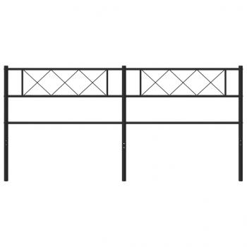 Kopfteil Metall Schwarz 160 cm