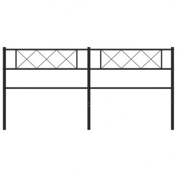 Kopfteil Metall Schwarz 200 cm