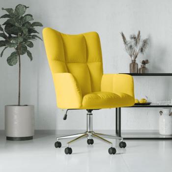 ARDEBO.de - Relaxsessel Senfgelb Samt