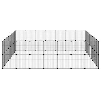 60-tlg. Haustierkäfig mit Tür Schwarz 35x35 cm Stahl