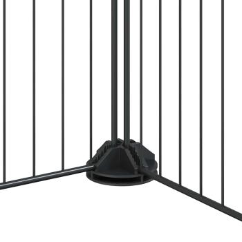 8-tlg. Haustierkäfig Schwarz 35x35 cm Stahl