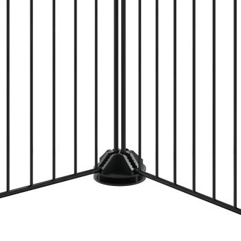 20-tlg. Haustierkäfig mit Tür Schwarz 35x35 cm Stahl