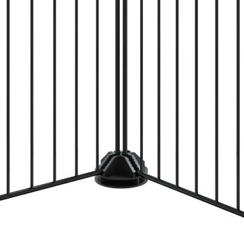 36-tlg. Haustierkäfig mit Tür Schwarz 35x35 cm Stahl