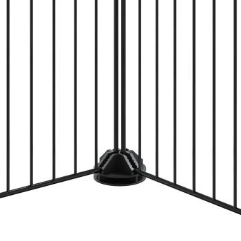 44-tlg. Haustierkäfig mit Tür Schwarz 35x35 cm Stahl