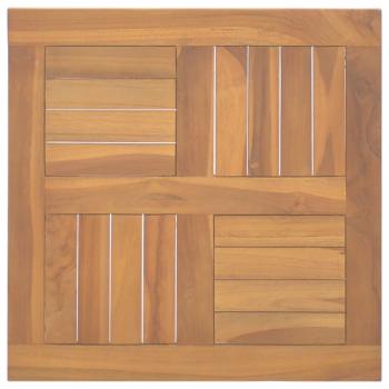 ARDEBO.de - Tischplatte Quadratisch 50x50x2,5 cm Massivholz Teak