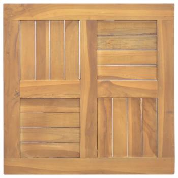 Tischplatte Quadratisch 50x50x2,5 cm Massivholz Teak