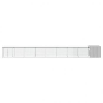 Hühnerkäfig Grau 900x91x100 cm Verzinkter Stahl