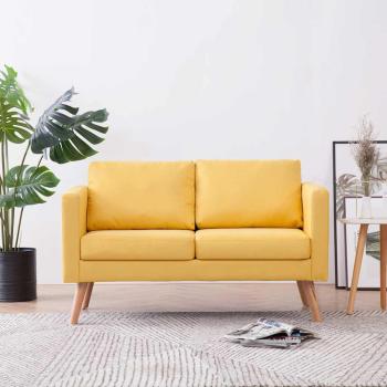 2-Sitzer-Sofa Stoff Gelb