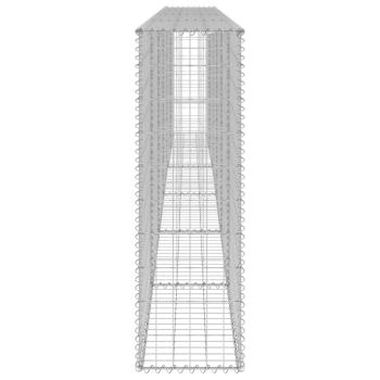 Gabionenwand mit Abdeckung Verzinkter Stahl 300x30x100 cm