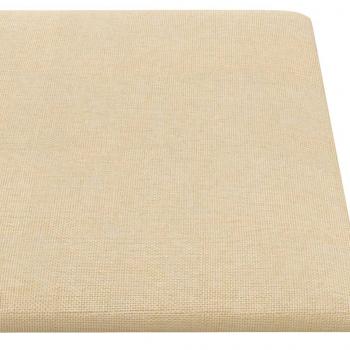 Wandpaneele 12 Stk. Creme 60x30 cm Stoff 2,16 m²