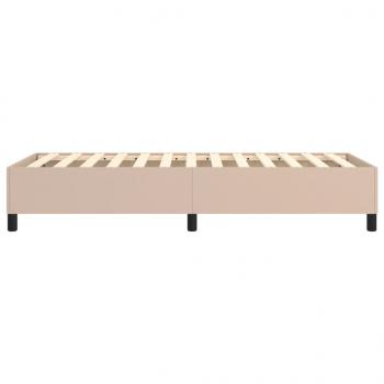 Bettgestell Cappuccino-Braun 80x200 cm Kunstleder