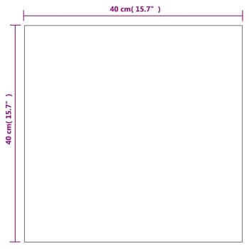 Wandspiegel mit LED-Beleuchtung Quadratisch Glas 