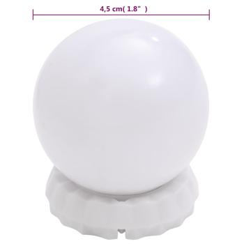 Wandspiegel mit LED-Beleuchtung Quadratisch Glas 