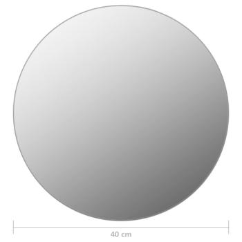 Wandspiegel mit LED-Beleuchtung Rund Glas 