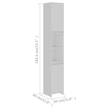 4-tlg. Badmöbel-Set Weiß Holzwerkstoff