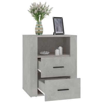 Nachttisch Betongrau 50x36x60 cm Holzwerkstoff