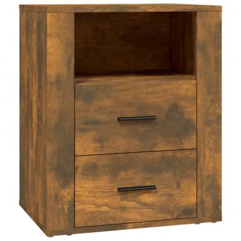 Nachttisch Räuchereiche 50x36x60 cm Holzwerkstoff