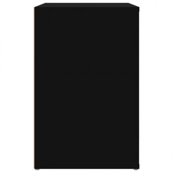 Schuhschrank Schwarz 130x35x54 cm Holzwerkstoff