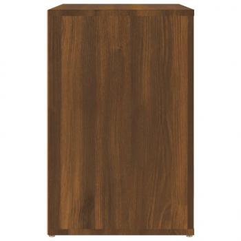 Schuhschrank Braun Eichen-Optik 130x35x54 cm Holzwerkstoff