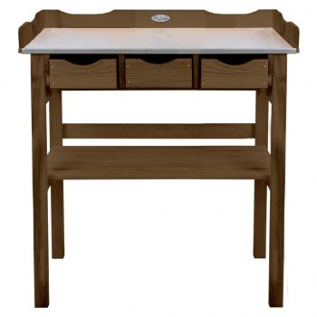 ARDEBO.de - Esschert Design Pflanztisch mit Schubladen Braun