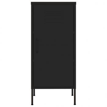 Lagerschrank Schwarz 42,5x35x101,5 cm Stahl    