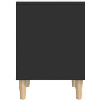Nachttisch Schwarz 40x35x50 cm Holzwerkstoff