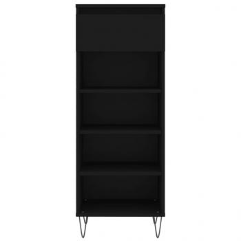 Schuhschrank Schwarz 40x36x105 cm Holzwerkstoff