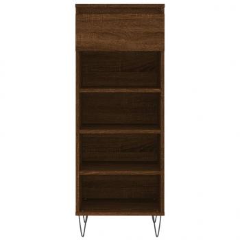 Schuhschrank Braun Eichen-Optik 40x36x105 cm Holzwerkstoff