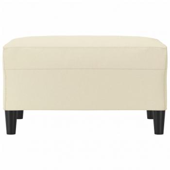 Fußhocker Creme 70x55x41 cm Kunstleder