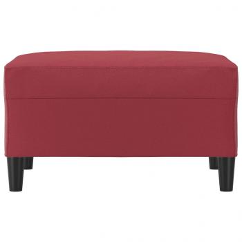 Fußhocker Weinrot 70x55x41 cm Kunstleder