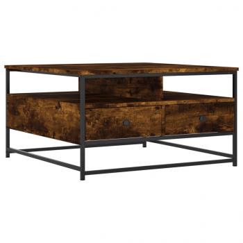Couchtisch Räuchereiche 80x80x45 cm Holzwerkstoff