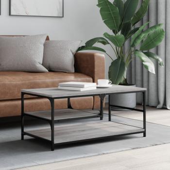 ARDEBO.de - Couchtisch Grau Sonoma 90x49x40 cm Holzwerkstoff