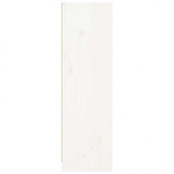 Bücherregal Weiß 70x33x110 cm Massivholz Kiefer