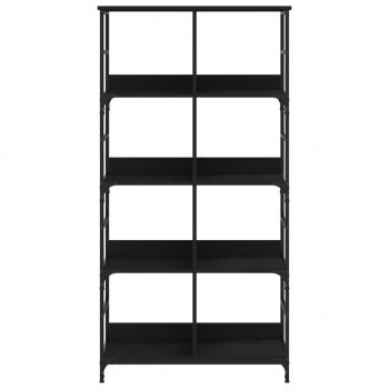 Bücherregal Schwarz 78,5x33x153 cm Holzwerkstoff