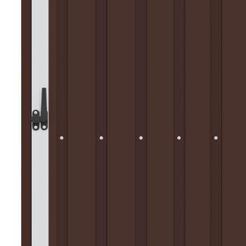 Garten Brennholzlager Braun 245x98x159 cm Verzinkter Stahl   