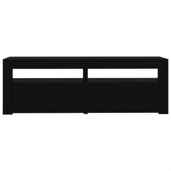 TV-Schrank mit LED-Leuchten Schwarz 120x35x40 cm