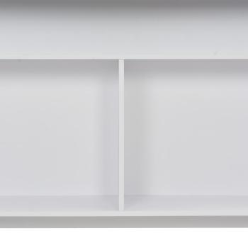Bartisch mit 2 Tischplatten Weiß 130x40x120 cm