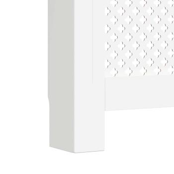 Heizkörperverkleidungen 2 Stk. Weiß 112×19×81,5 cm MDF