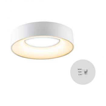ARDEBO.de EVN Sauro LED Anbauleuchte, rund, IP54, 200-240V, 18W, 3000K, 4000K, 5700K, 1440lm, 1584lm, 1512lm, weiß (R30180125)
