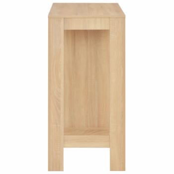 Bartisch mit Regal Eichenbraun 110x50x103 cm
