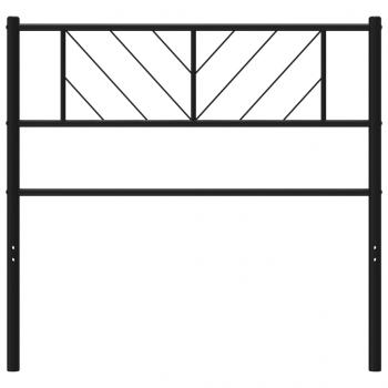 Kopfteil Metall Schwarz 75 cm