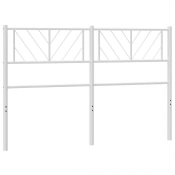 ARDEBO.de - Kopfteil Metall Weiß 150 cm