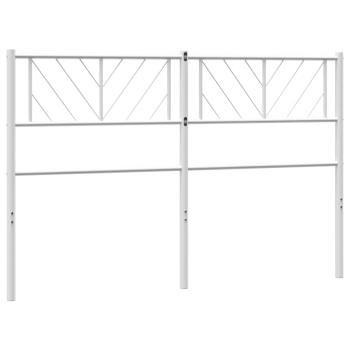 Ersatz-Kopfteil Metall Weiß 150 cm