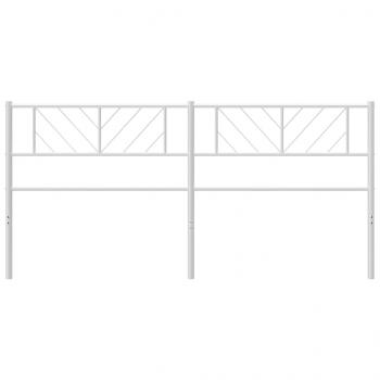 Kopfteil Metall Weiß 180 cm