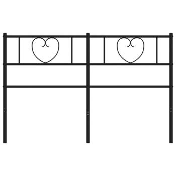 Kopfteil Metall Schwarz 120 cm