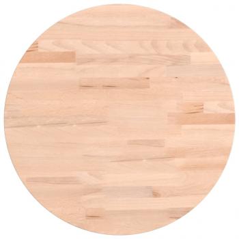 Tischplatte Ø40x1,5 cm Rund Massivholz Buche