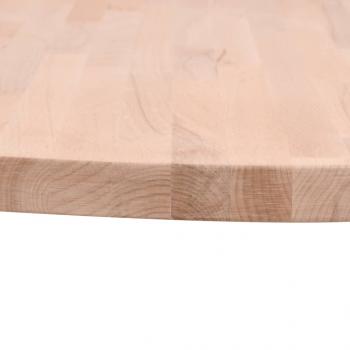 Tischplatte Ø60x4 cm Rund Massivholz Buche